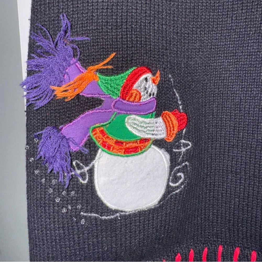 Holiday Editions Black Snowman Vest - Picture 14 of 14